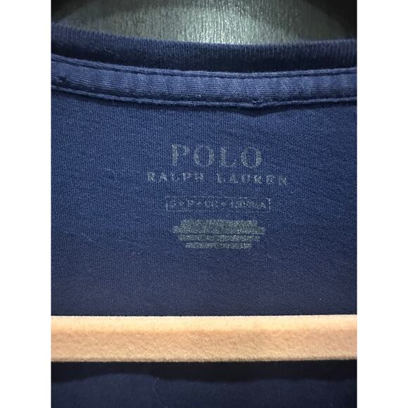 Ralph Lauren Navy Crew Neck Polo Logo Tee Shirt Dress  Classic Heritage Preppy - Picture 5 of 5